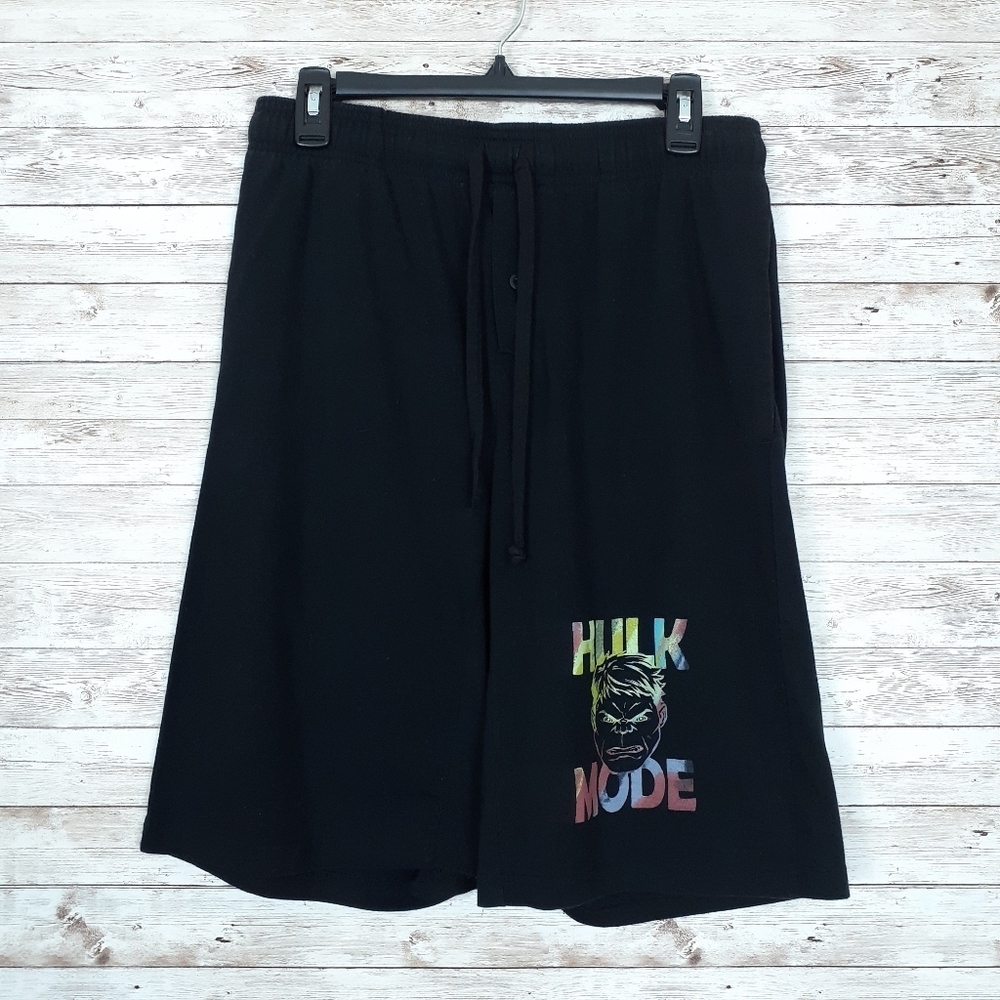 Marvel Mens Pajama Shorts M Hulk Mode 661